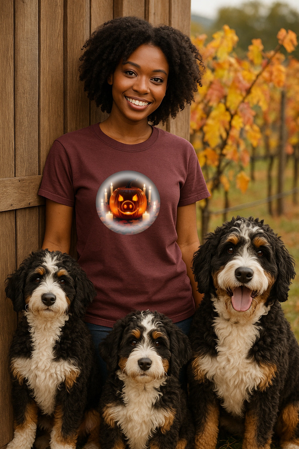 Funny Pig-O-Lantern Halloween T-Shirt -Unique Pumpkin Pig Snout Jack-O-Lantern Tee, Pig Lover Gift, Halloween Party Shirt, Spooky