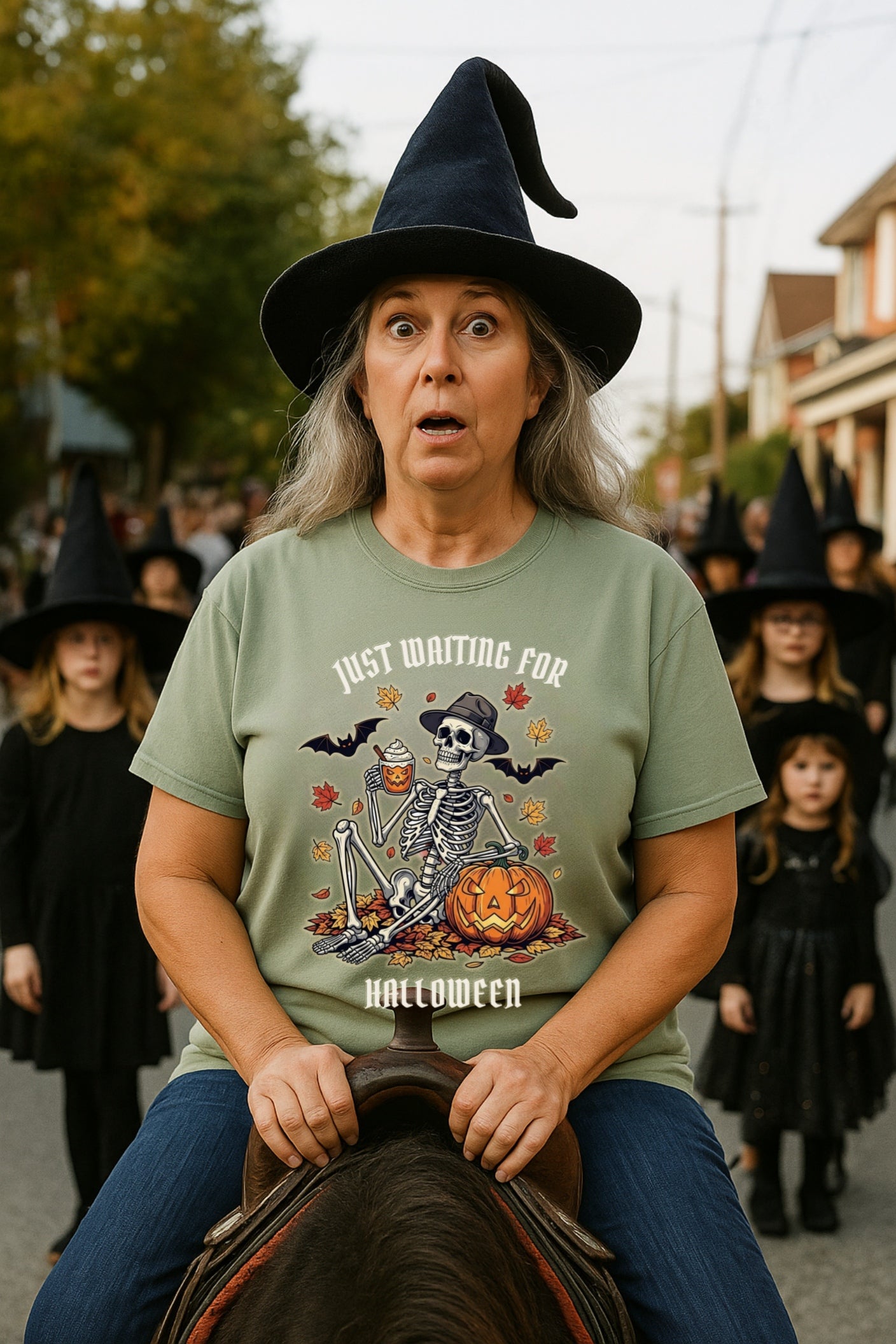 Halloween Skeleton Comfort Colors™ T-shirt, Spooky Retro Fall Graphic Tee for Pumpkin Spice Lovers, Halloween Shirt, Halloween