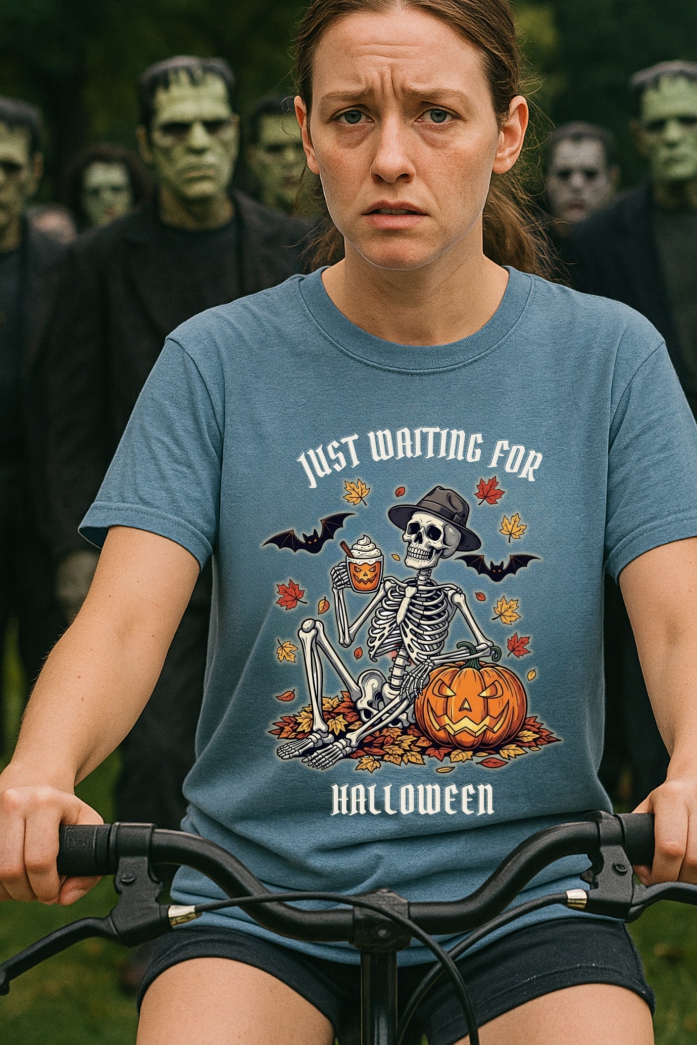 Halloween Skeleton Comfort Colors™ T-shirt, Spooky Retro Fall Graphic Tee for Pumpkin Spice Lovers, Halloween Shirt, Halloween