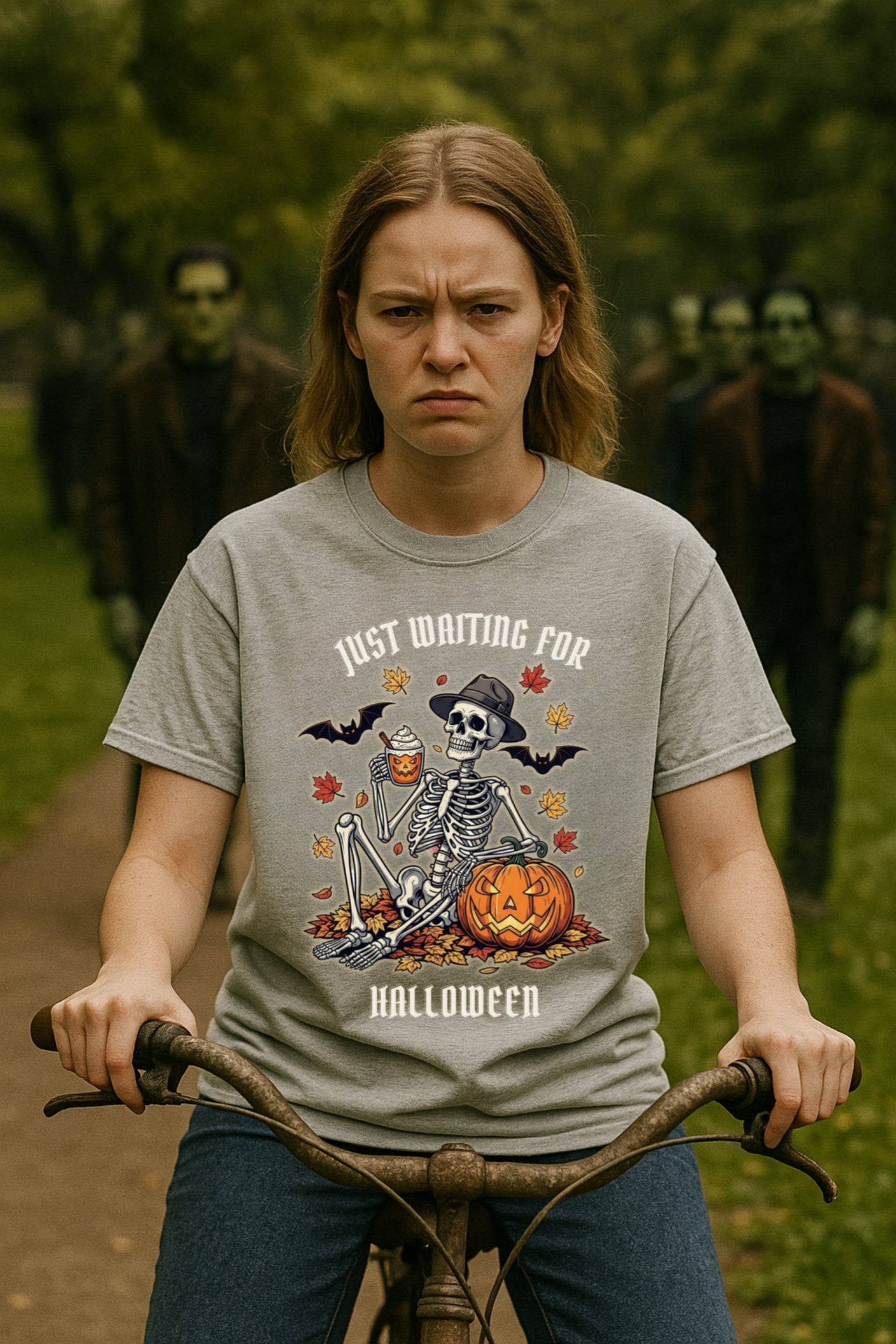 Halloween Skeleton Comfort Colors™ T-shirt, Spooky Retro Fall Graphic Tee for Pumpkin Spice Lovers, Halloween Shirt, Halloween