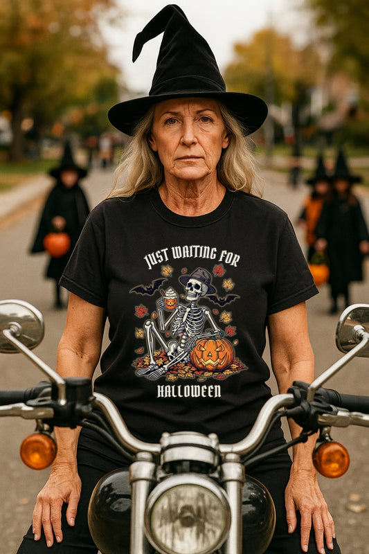 Halloween Skeleton Comfort Colors™ T-shirt, Spooky Retro Fall Graphic Tee for Pumpkin Spice Lovers, Halloween Shirt, Halloween