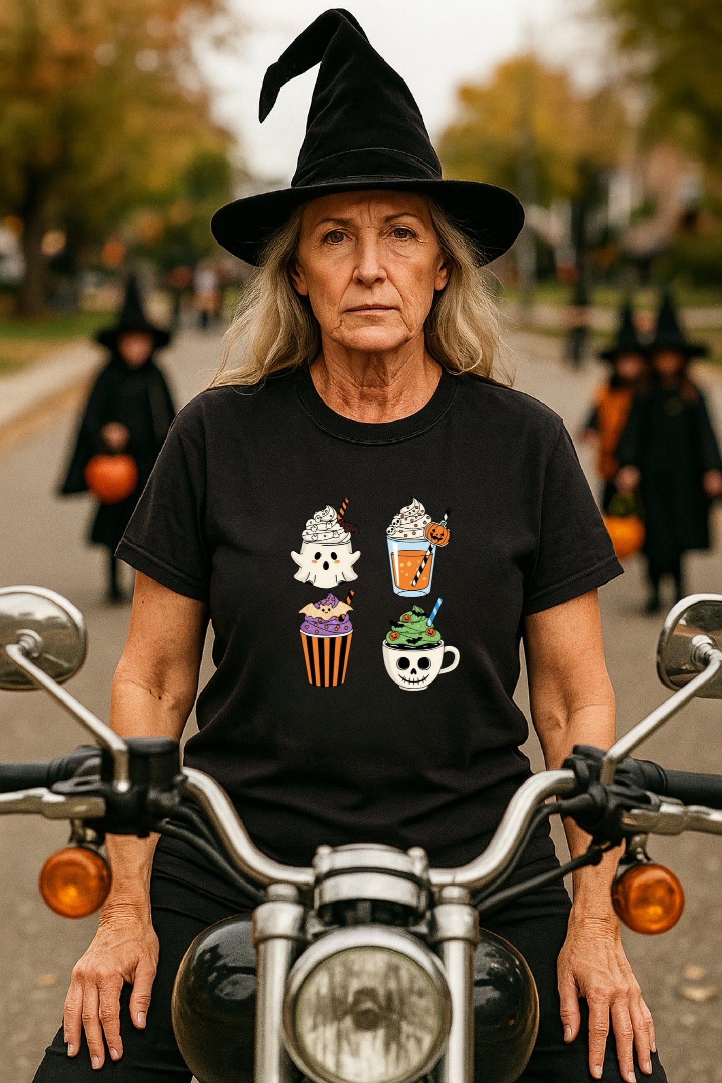 Spooky and Spiced Halloween Coffee Shirt, Cute Ghost Pumpkin Latte Tee, Funny Fall Drinks Skeleton Mug Top, Comfort Colors® Halloween