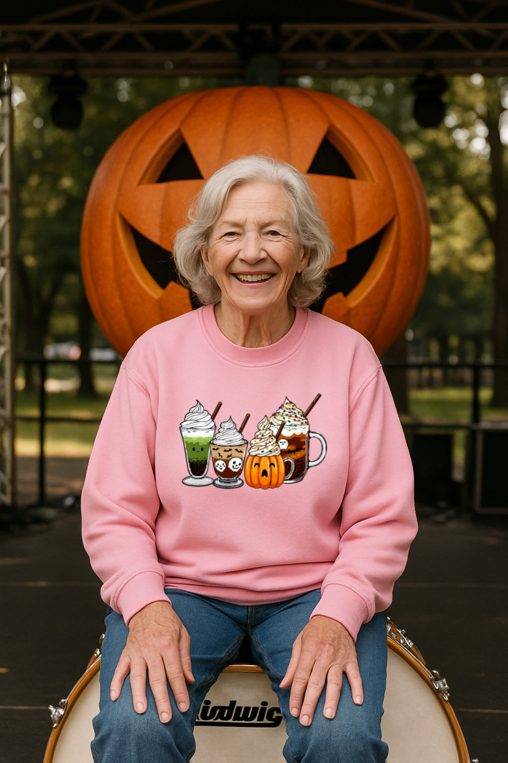 Halloween Coffee Sweatshirt, Pumpkin Latte, Matcha Potion, Ghost Mug, Fall Gildan 18000 Crewneck, Cozy Autumn Shirt