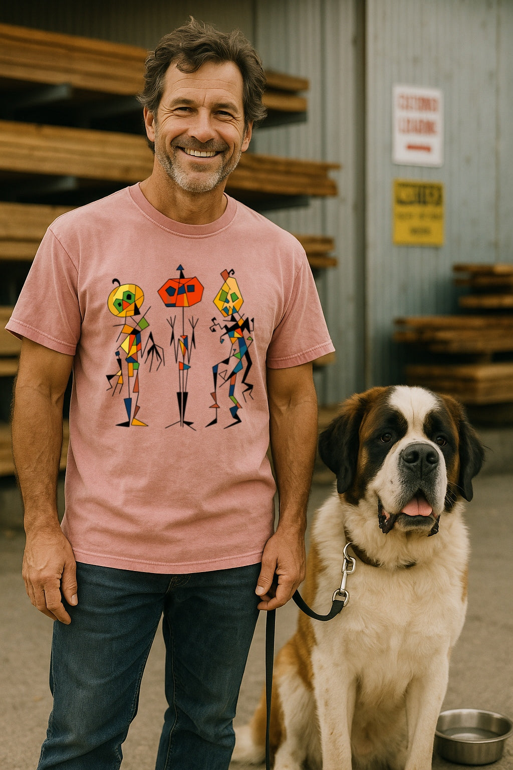 Geometric Pumpkin T-Shirt - Abstract Halloween Tee, Funny Retro Jack-O-Lantern Shirt - Comfort Colors 1717, Halloween Party Tee, Artsy