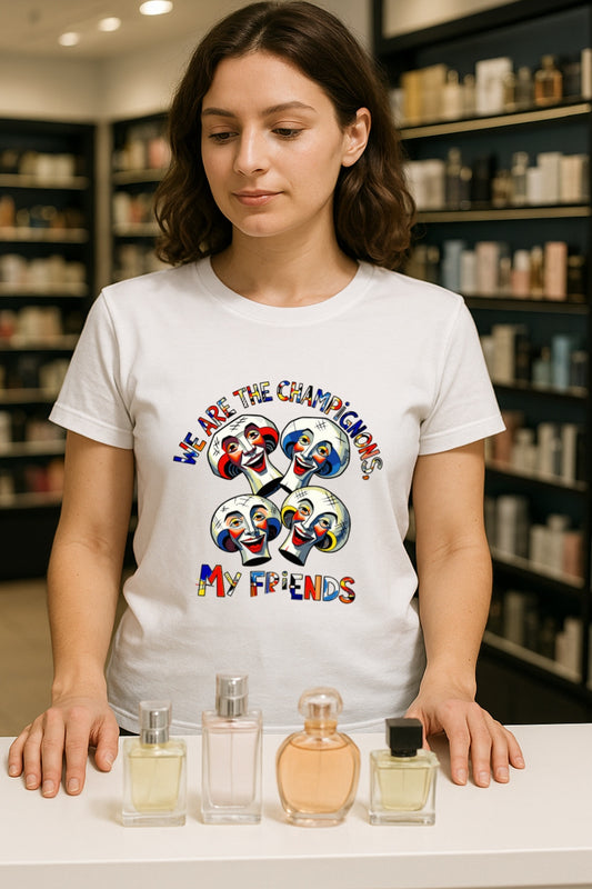 Funny Mushroom T-shirt - We Are the Champignons Music Parody Tee for Fans, Friends - Humorous Graphic Shirt -Comfort Colors Dyed Tee