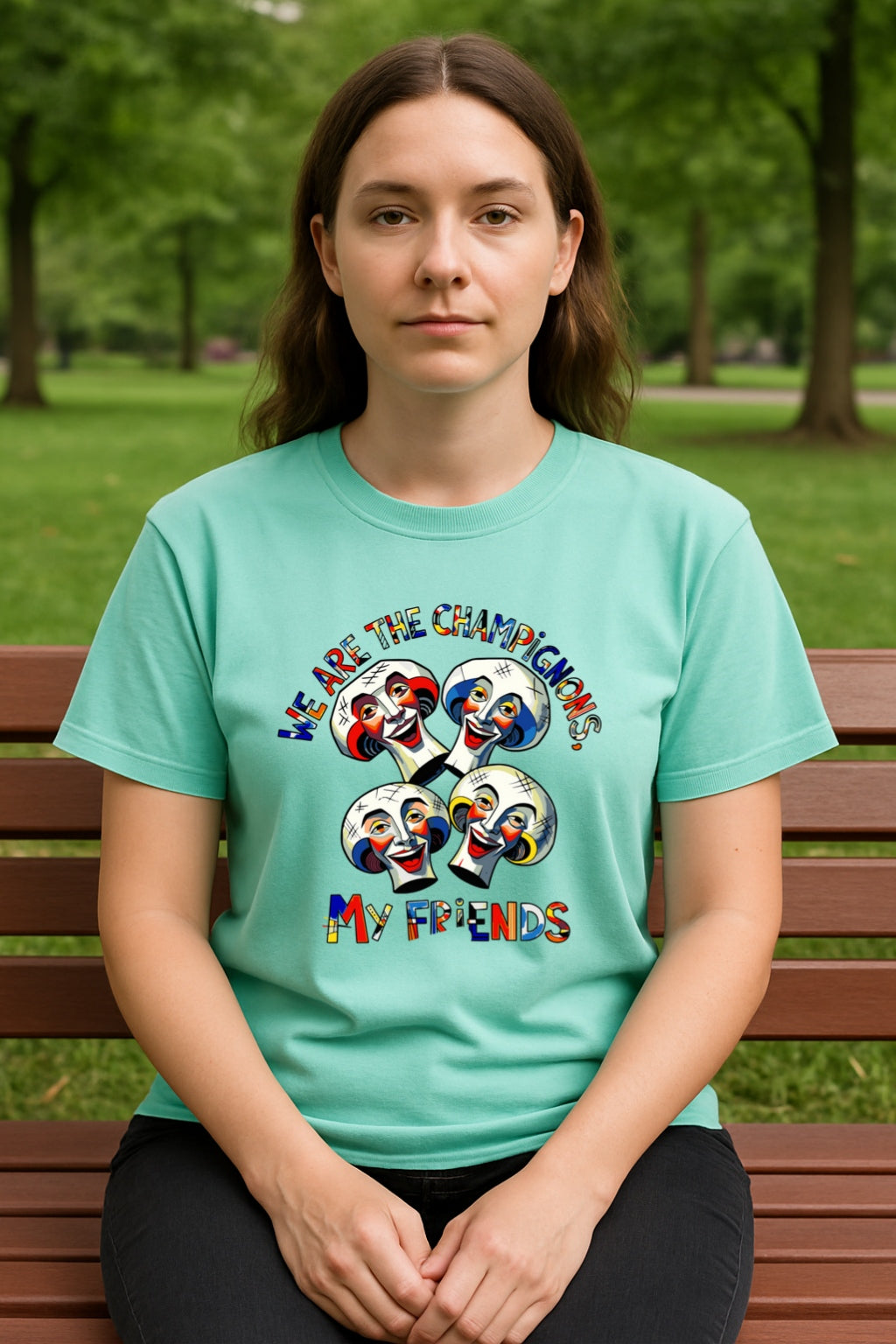 Funny Mushroom T-shirt - We Are the Champignons Music Parody Tee for Fans, Friends - Humorous Graphic Shirt -Comfort Colors Dyed Tee