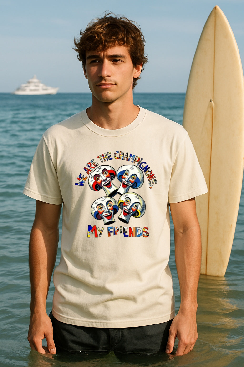 Funny Mushroom T-shirt - We Are the Champignons Music Parody Tee for Fans, Friends - Humorous Graphic Shirt -Comfort Colors Dyed Tee