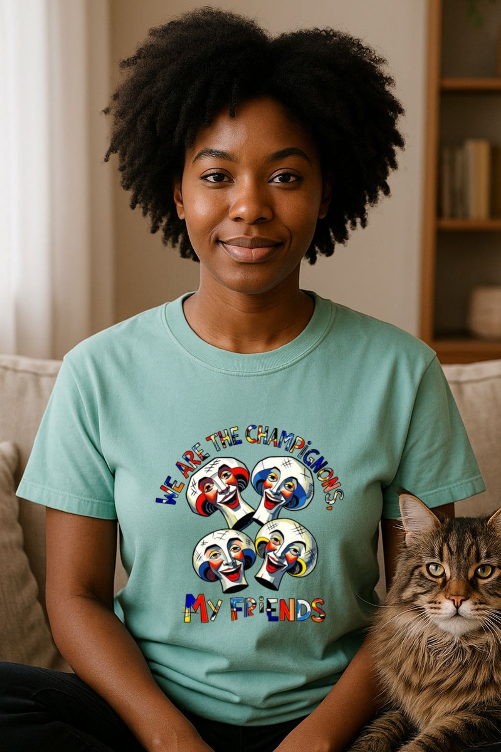 Funny Mushroom T-shirt - We Are the Champignons Music Parody Tee for Fans, Friends - Humorous Graphic Shirt -Comfort Colors Dyed Tee