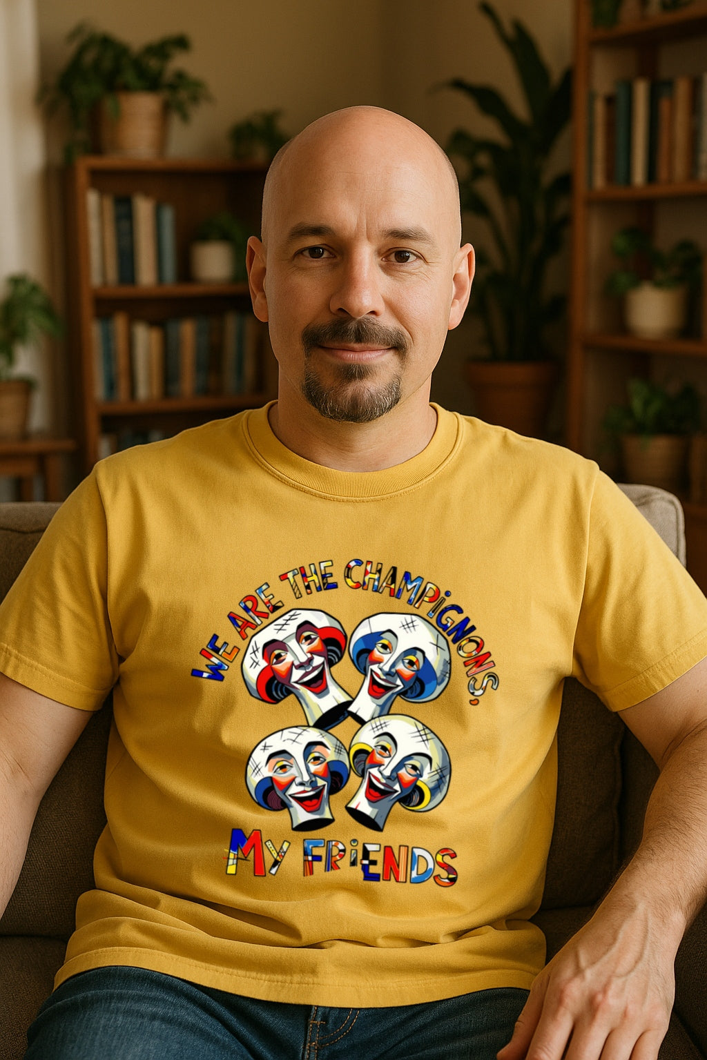 Funny Mushroom T-shirt - We Are the Champignons Music Parody Tee for Fans, Friends - Humorous Graphic Shirt -Comfort Colors Dyed Tee