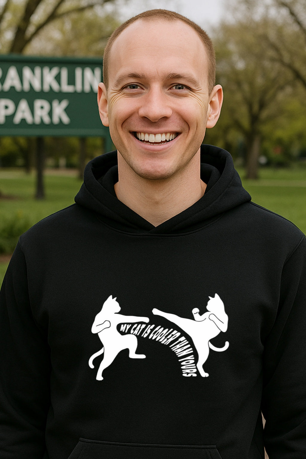 Copy of Karate Cats Hoodie - My Cat Is Cooler Than Yours - Funny Cat Graphic - Unisex Bella Canvas 3512