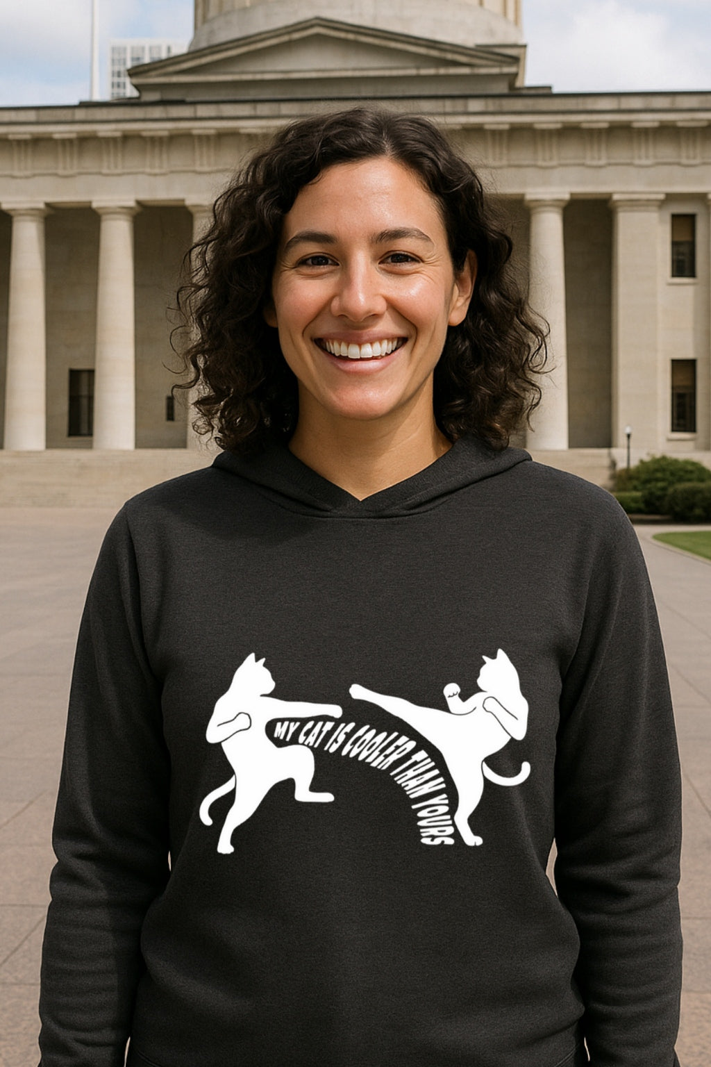 Copy of Karate Cats Hoodie - My Cat Is Cooler Than Yours - Funny Cat Graphic - Unisex Bella Canvas 3512