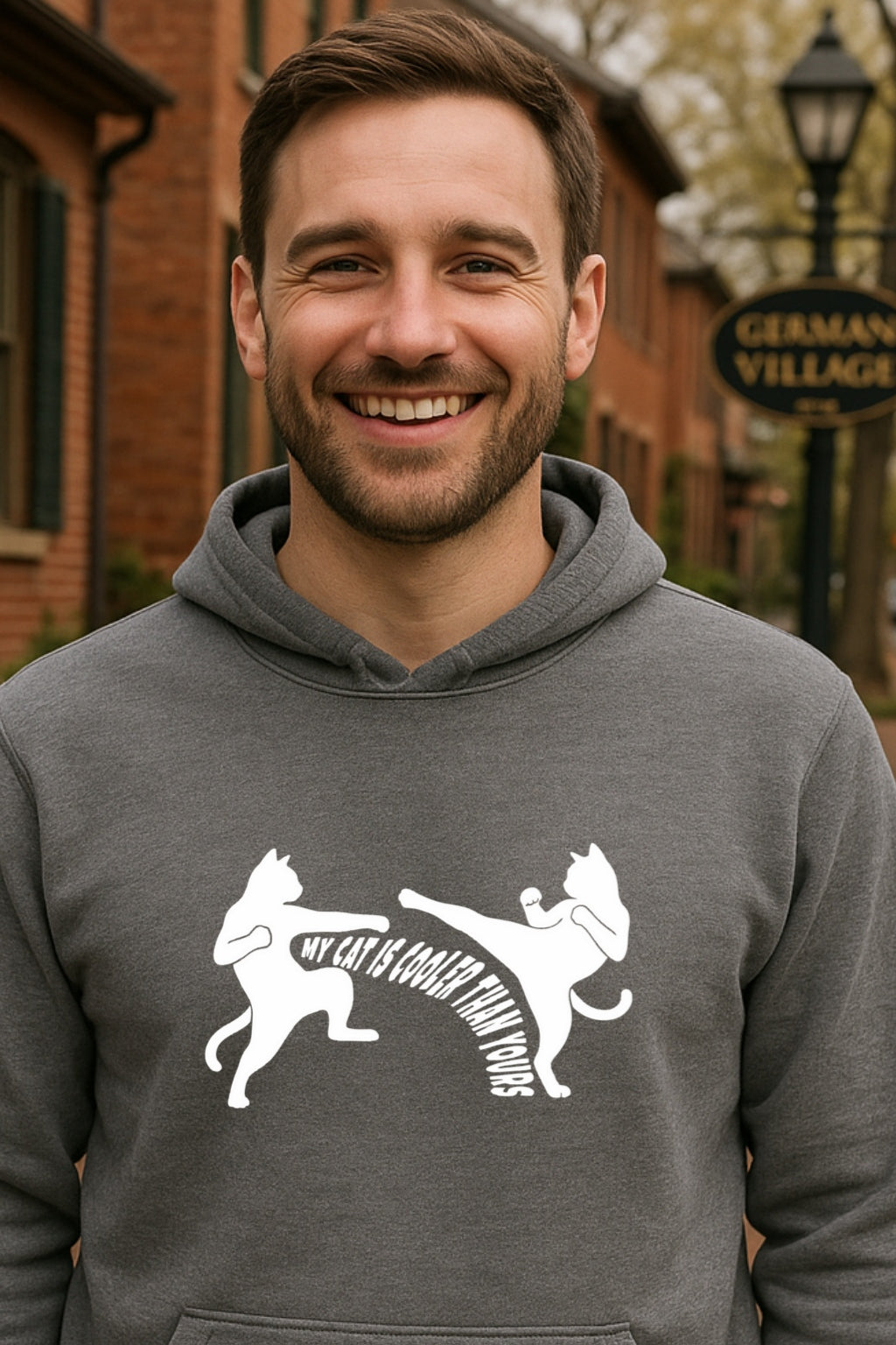 Copy of Karate Cats Hoodie - My Cat Is Cooler Than Yours - Funny Cat Graphic - Unisex Bella Canvas 3512