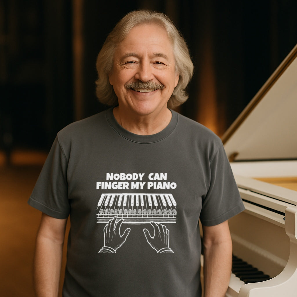 Funny Pianist T-shirt | Nobody Can Finger My Piano | Musician Gift | Comfort Colors Tee | Pianist Gift