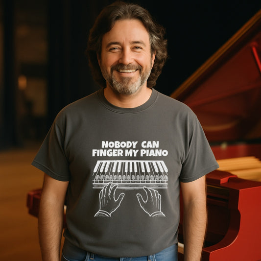 Funny Pianist T-shirt | Nobody Can Finger My Piano | Musician Gift | Comfort Colors Tee | Pianist Gift