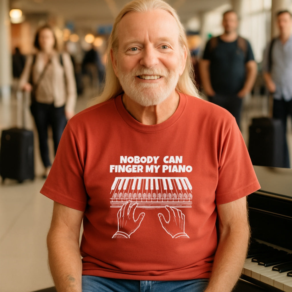 Funny Pianist T-shirt | Nobody Can Finger My Piano | Musician Gift | Comfort Colors Tee | Pianist Gift