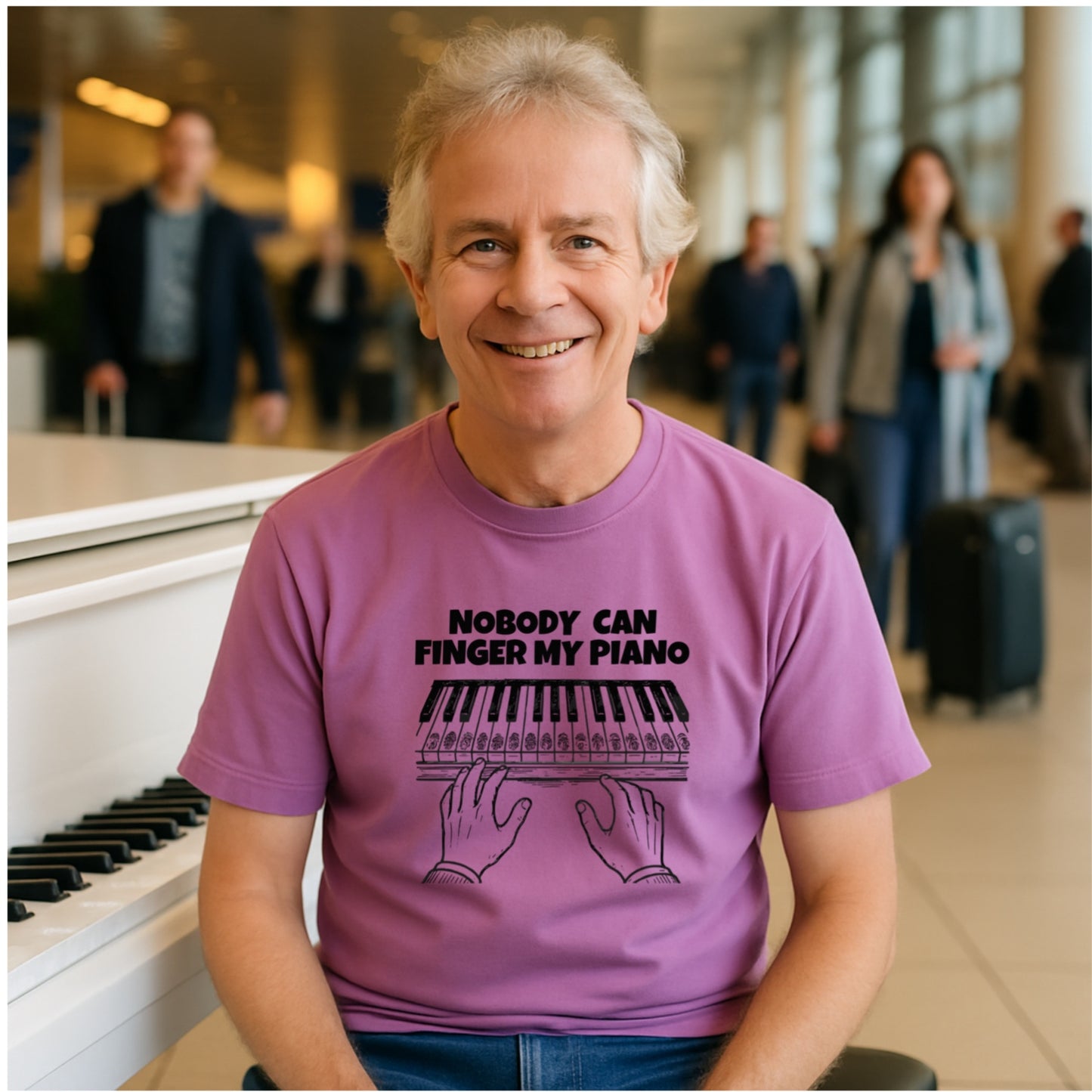 Funny Piano Shirt | Piano Got Fingered | Musician Humor Tee | Unisex T-shirt | Musician Gift | Comfort Colors 1717 Shirt