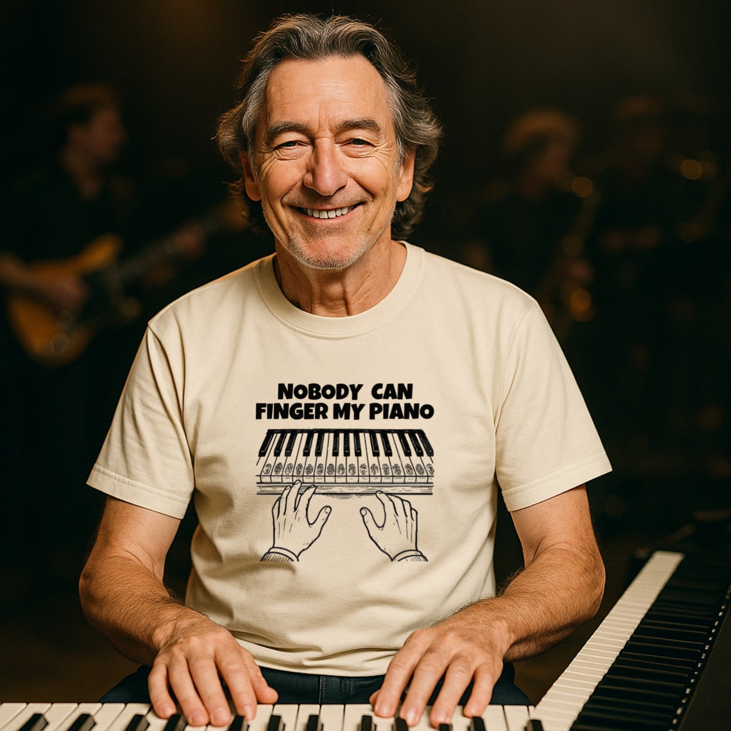 Funny Piano Shirt | Piano Got Fingered | Musician Humor Tee | Unisex T-shirt | Musician Gift | Comfort Colors 1717 Shirt