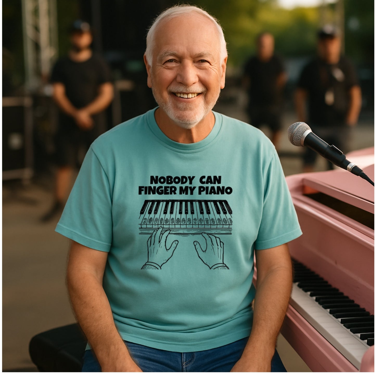Funny Piano Shirt | Piano Got Fingered | Musician Humor Tee | Unisex T-shirt | Musician Gift | Comfort Colors 1717 Shirt