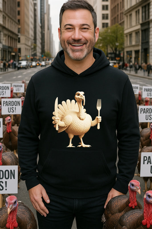 Hungry Turkey Hoodie - Funny Thanksgiving Hoodie | Bella Canvas Soft Edition | Cozy Fall Sweatshirt for Turkey Lovers