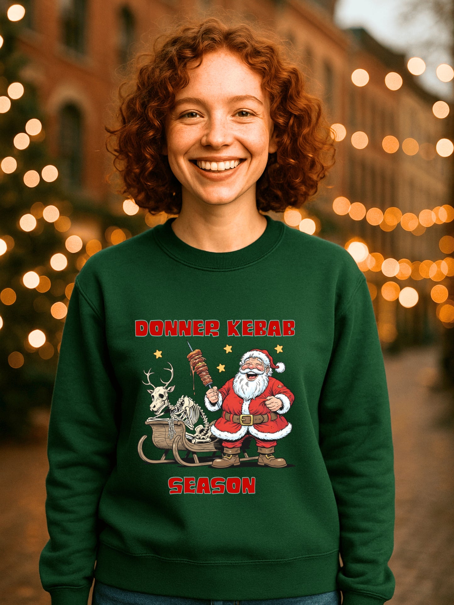 Donner Kebab Season Santa sweatshirt | Vintage Dark Humor Christmas | Holiday Gift