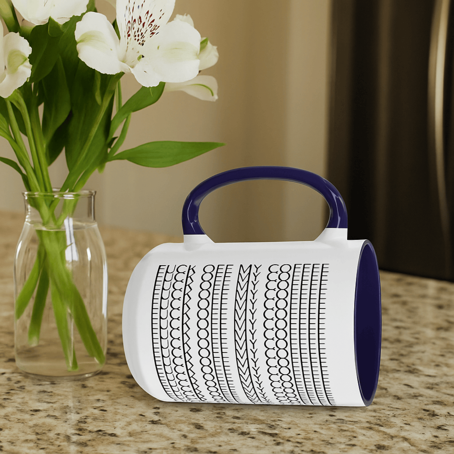 F*ck Off My Coffee Hidden Swear Message Ceramic Mug -  Sarcastic Gift For Boss, Friends, Coworkers, Work Bestie