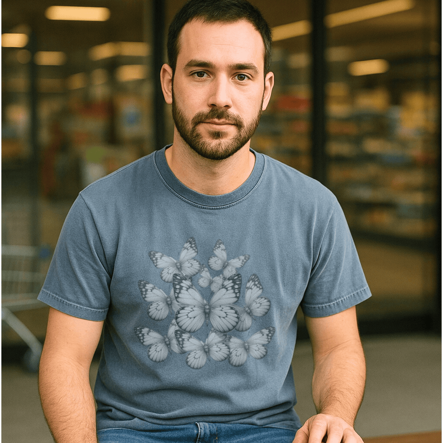 Butterfly T-Shirt, 90s Vintage Style 2YK Moms Gift Nature Lovers Retro Tee