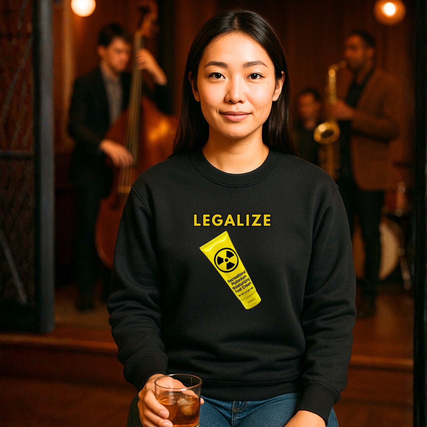 Legalize Plutonium Moisturizing Foot Cream Sweatshirt | Radioactive Parody