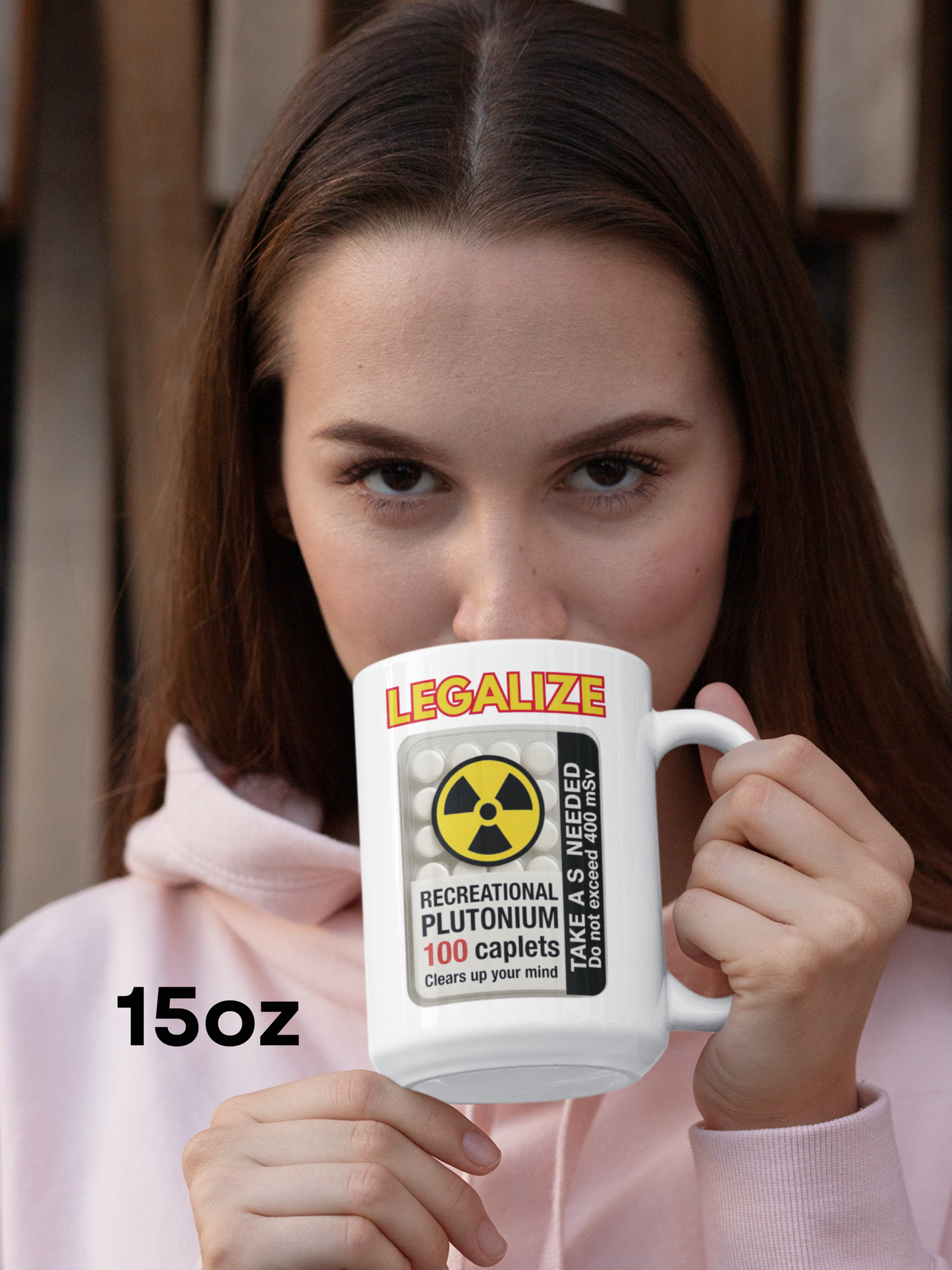 Legalize Recreational Plutonium Pills Ceramic Mug - Nuclear Humor Coffee Cup, Science Geek Gift