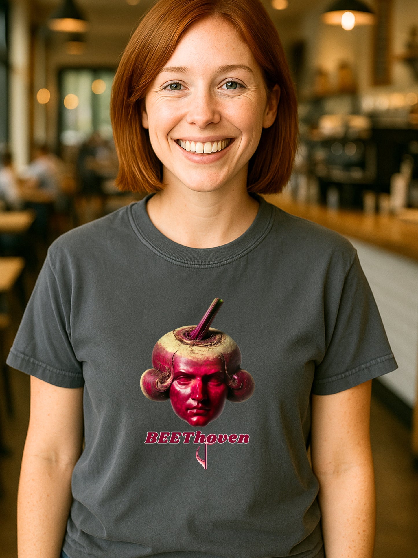 BEETHoven T-Shirt | Cotton Comfort Colors  Beetroot Composer Art Music Pun Tee