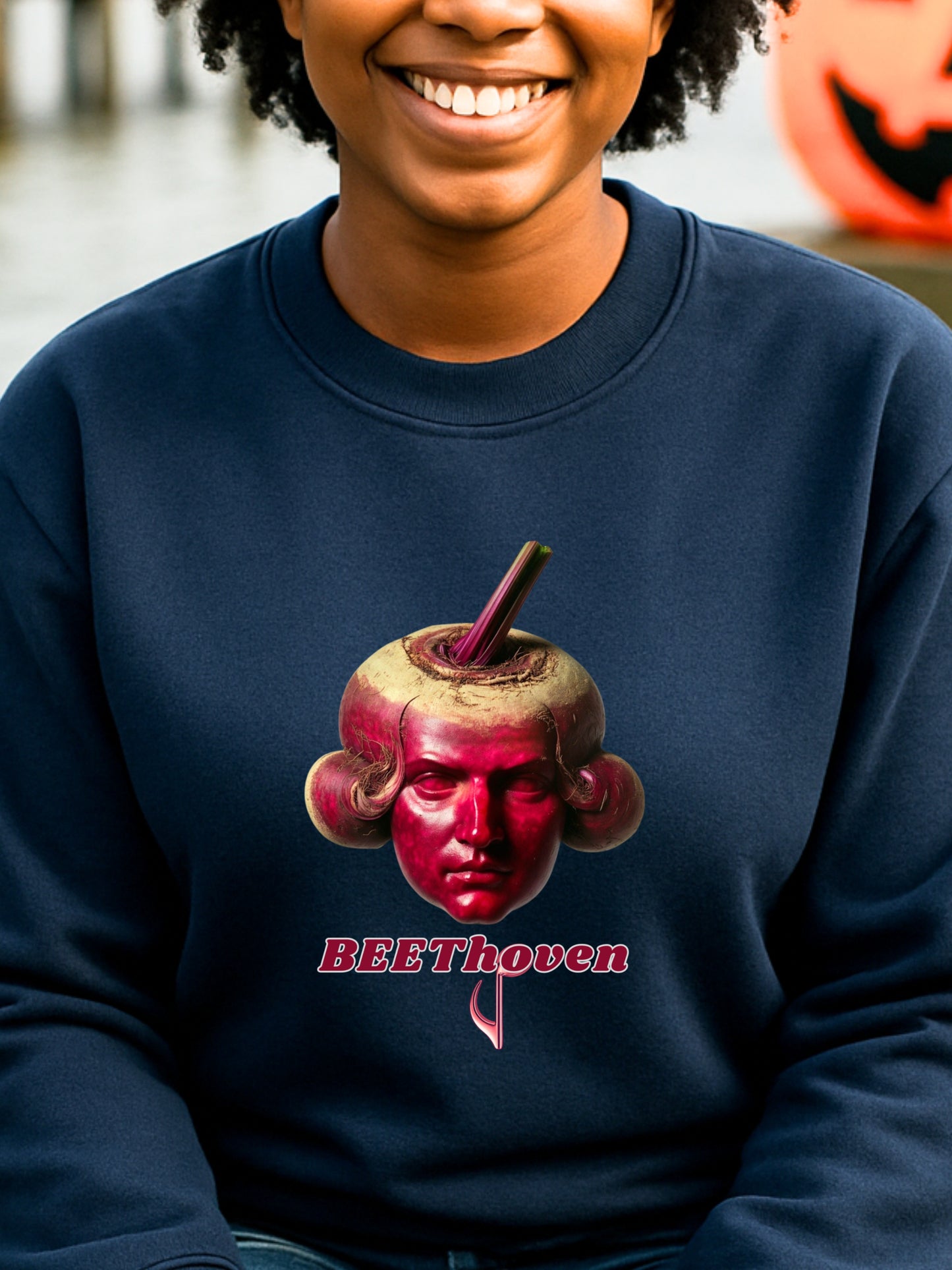 BEETHoven Sweatshirt Beetroot Composer Art Music Pun Cozy Crewneck