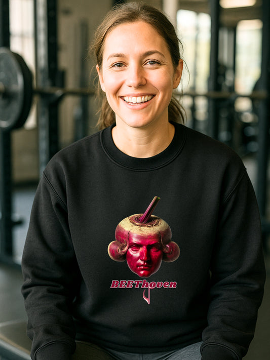 BEETHoven Sweatshirt Beetroot Composer Art Music Pun Cozy Crewneck