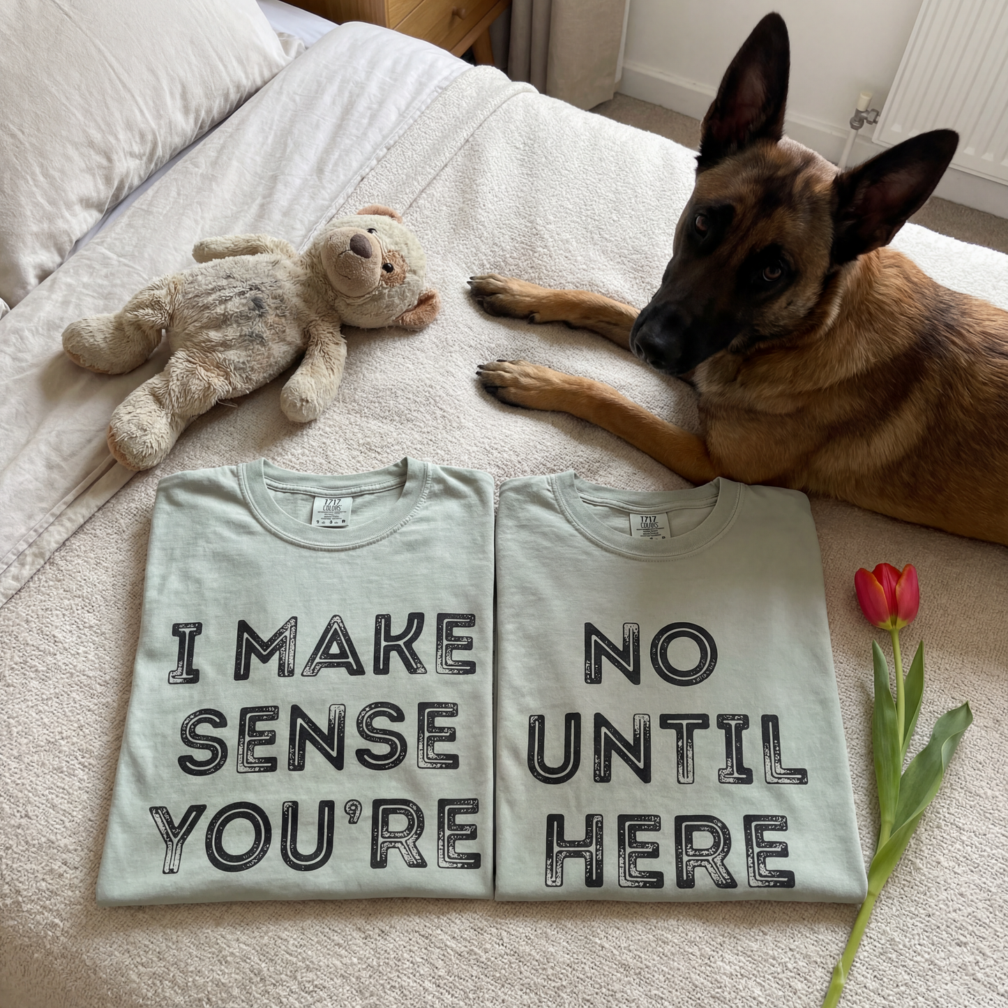 I Make No Sense Until Youre Here | Couples Shirt Matching Valentine Gift Love Tee - Design #1 Of Set Of 2