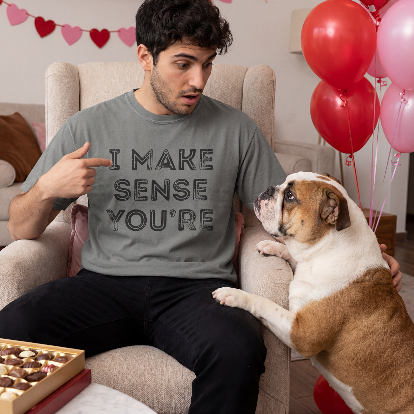 I Make No Sense Until Youre Here | Couples Shirt Matching Valentine Gift Love Tee - Design #2 Of Set Of 2