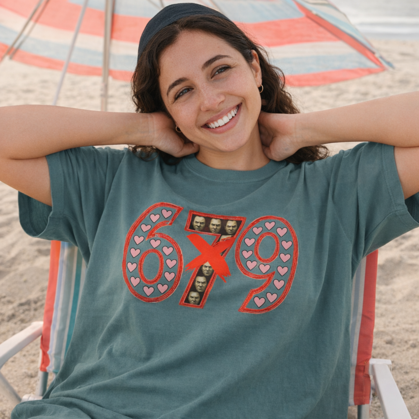 67 Valentine Sarcasm T-Shirt Funny Anti-Romantic Number Design | Unisex Garment-Dyed Tee