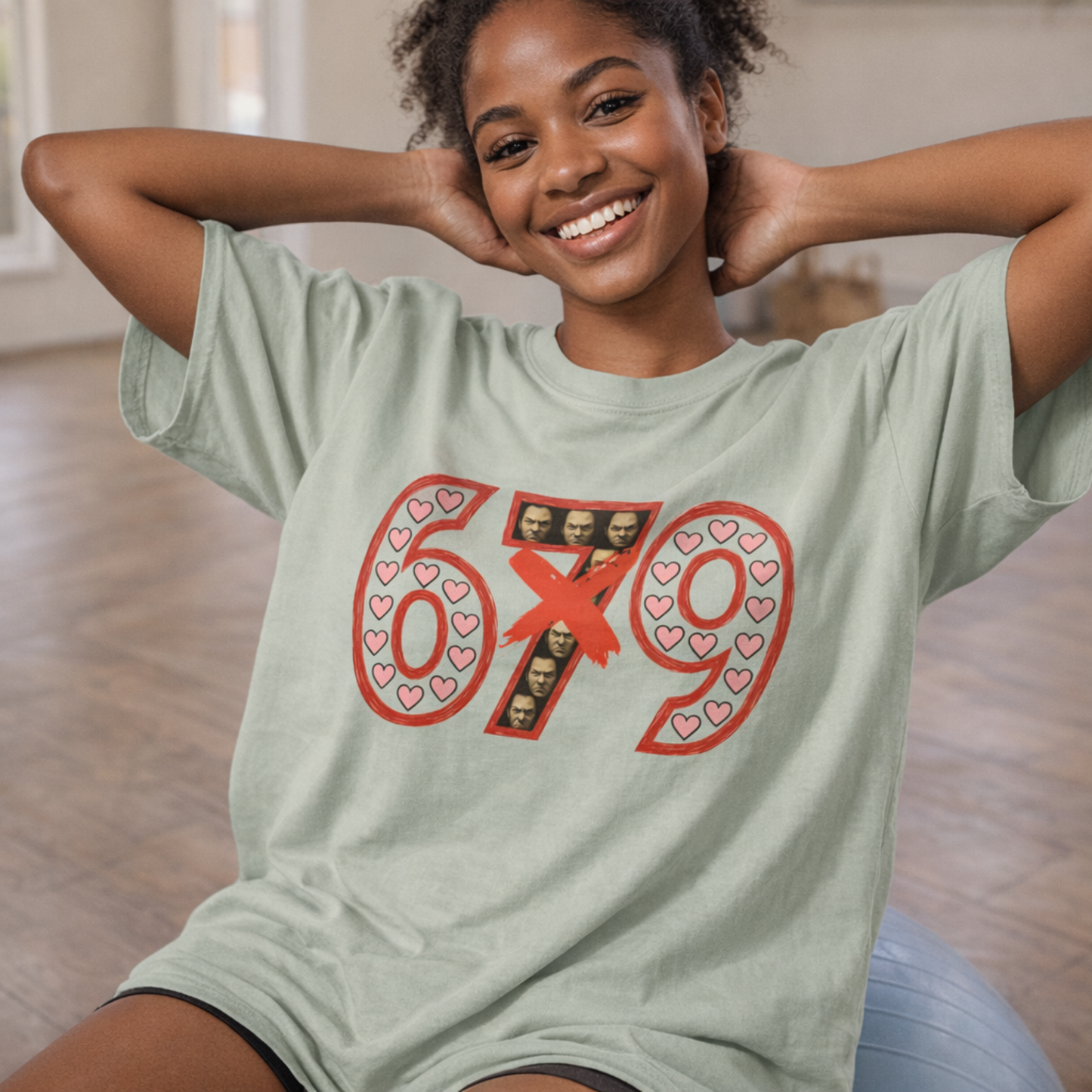 67 Valentine Sarcasm T-Shirt Funny Anti-Romantic Number Design | Unisex Garment-Dyed Tee