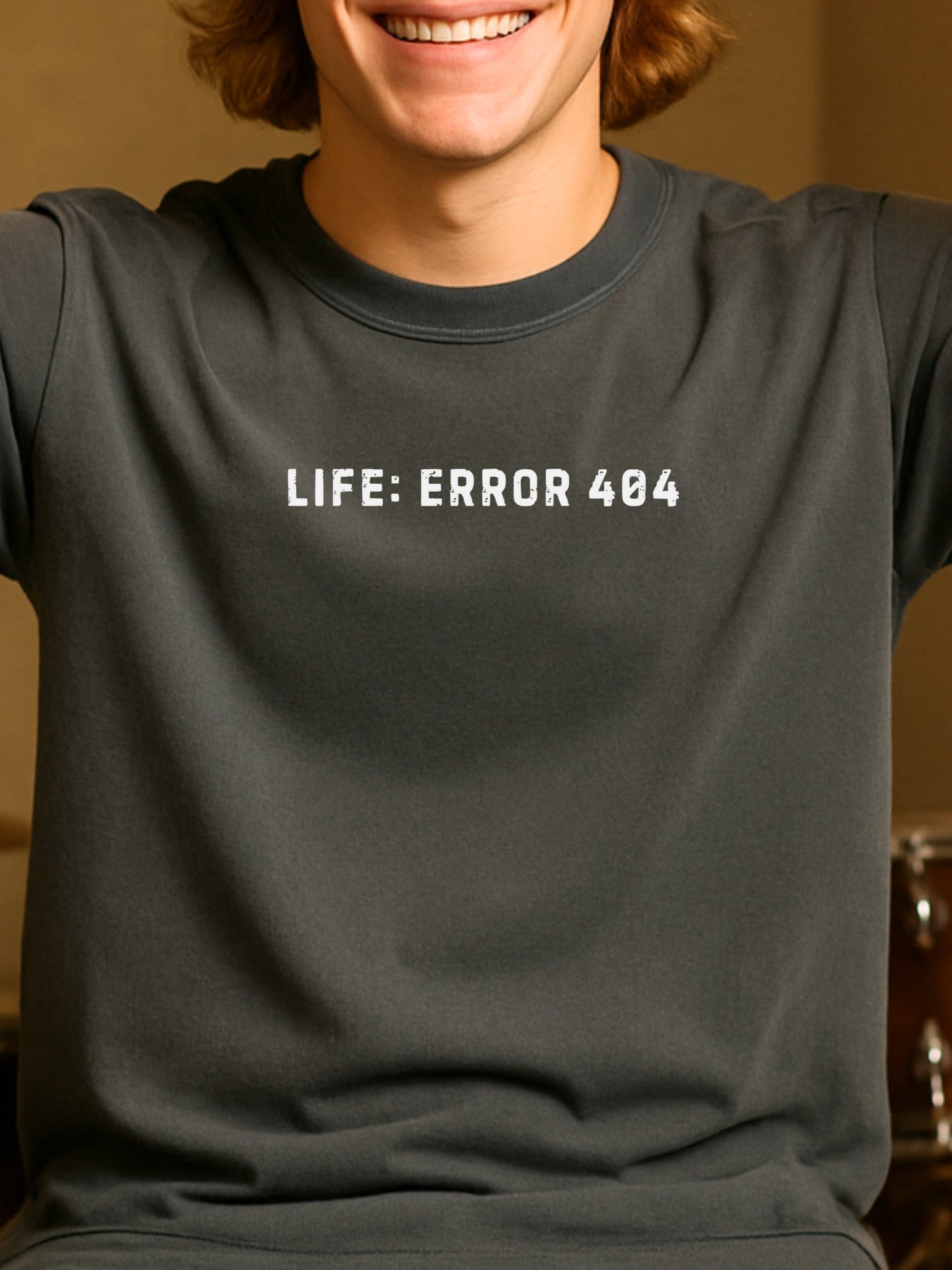 Error 404 Life Not Found T-shirt | Sarcastic Adult Humor CottonTee