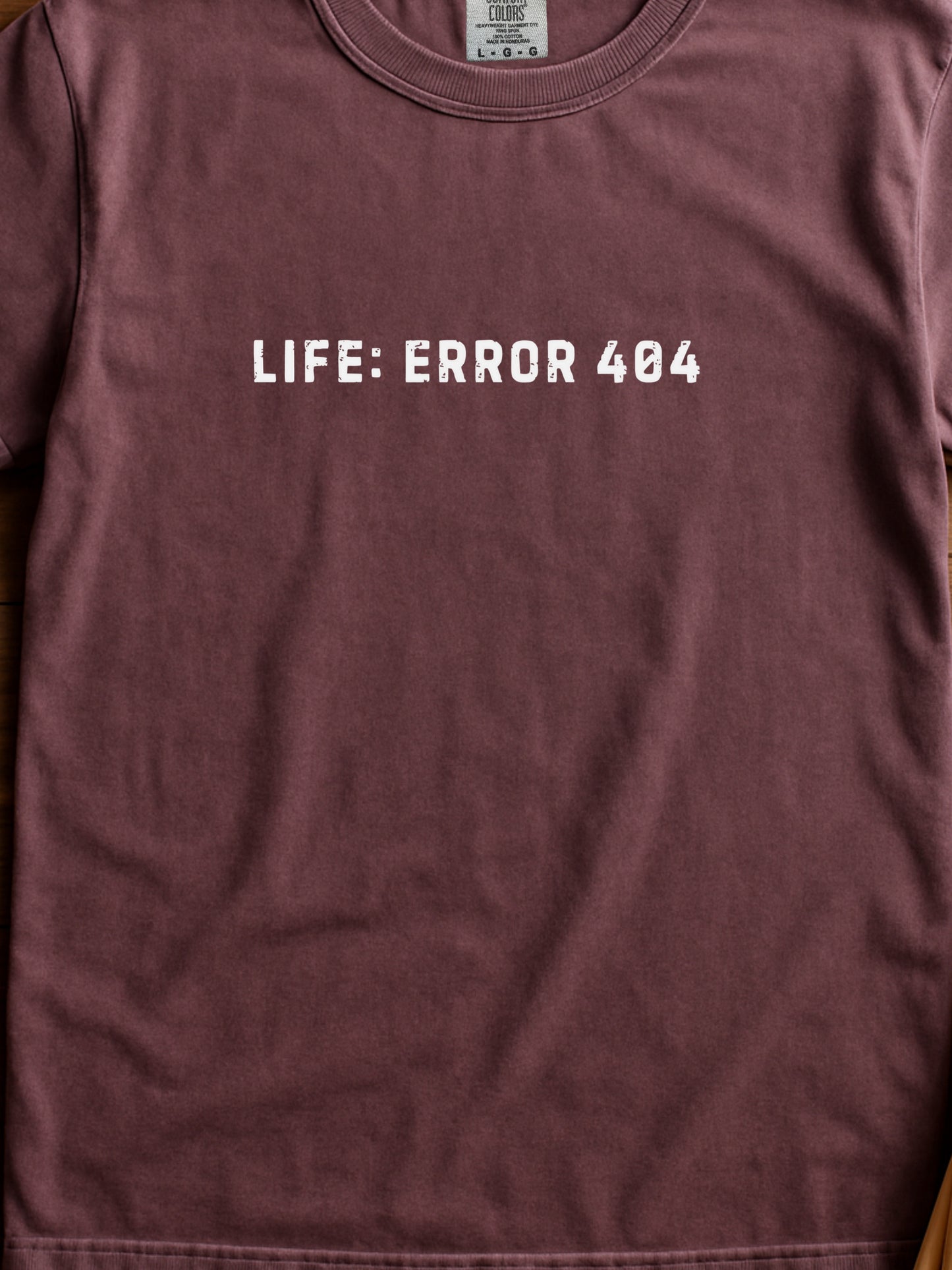 Error 404 Life Not Found T-shirt | Sarcastic Adult Humor CottonTee