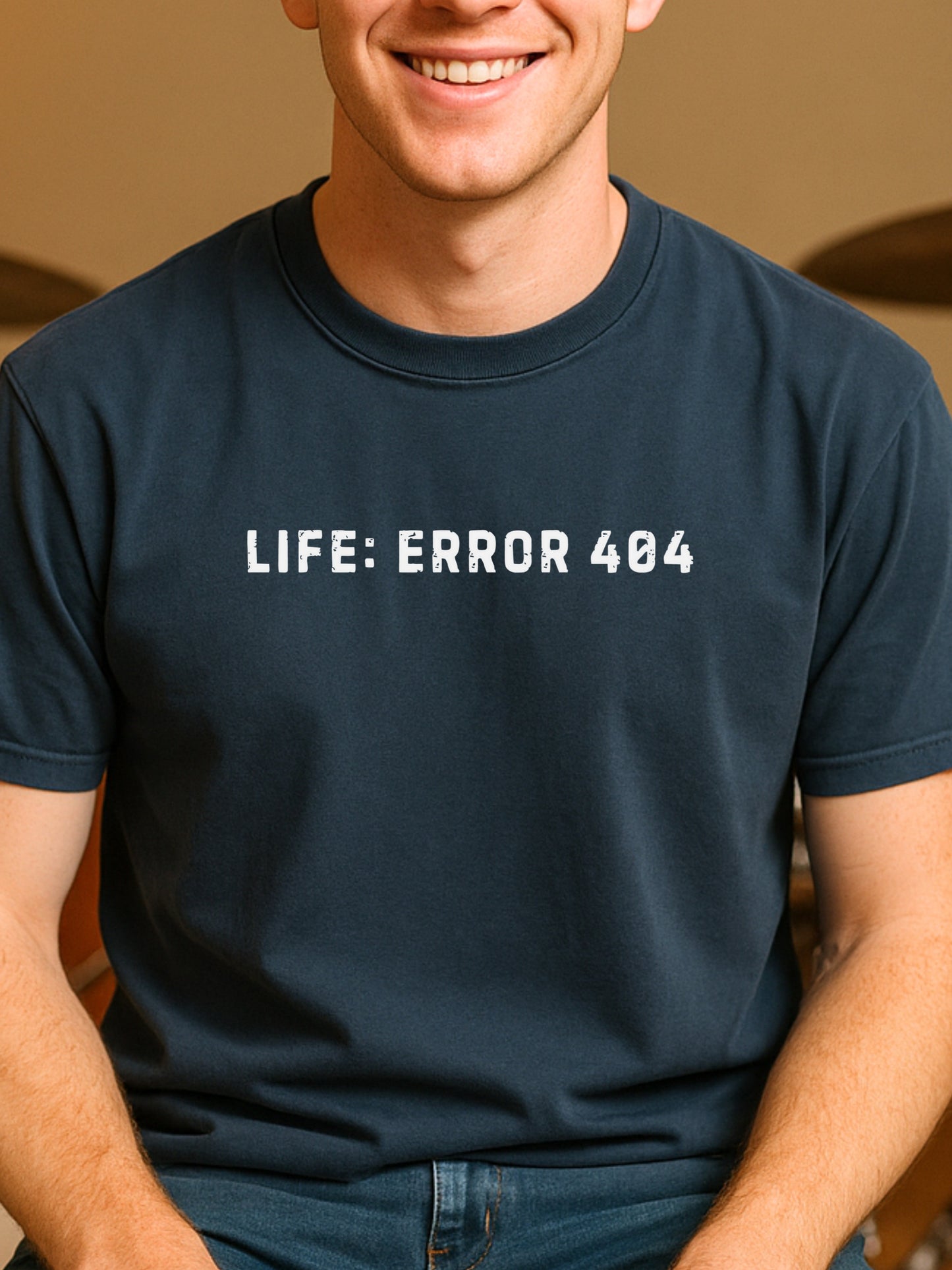 Error 404 Life Not Found T-shirt | Sarcastic Adult Humor CottonTee
