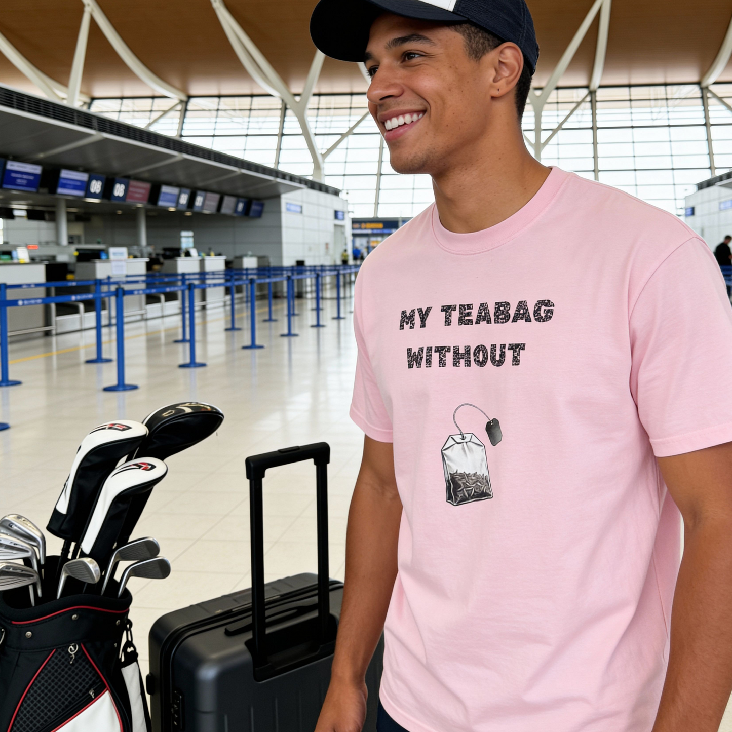 Funny Couple Shirts | Tea Bag Cup Valentine/Anniversary Matching Relationship Garment-Dyed T-shirt #1 of 2 For Him