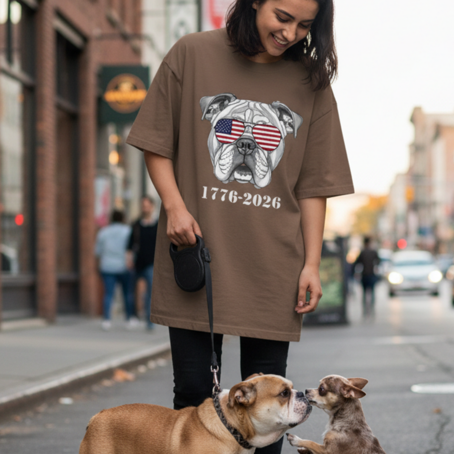 English Bulldog Patriotic Shirt 1776 2026 Semiquincentennial Anniversary Dog Tee Comfort Colors 1717