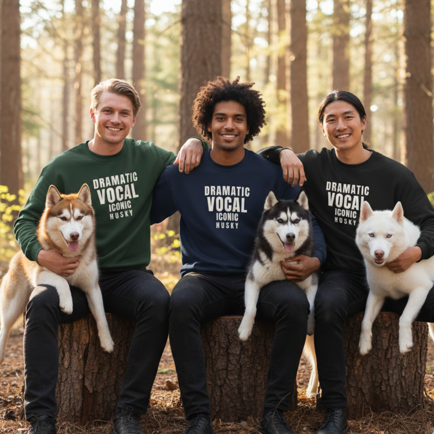 Dramatic Vocal Iconic Husky  Sweatshirt | Funny Sarcastic Dog Lover Gift