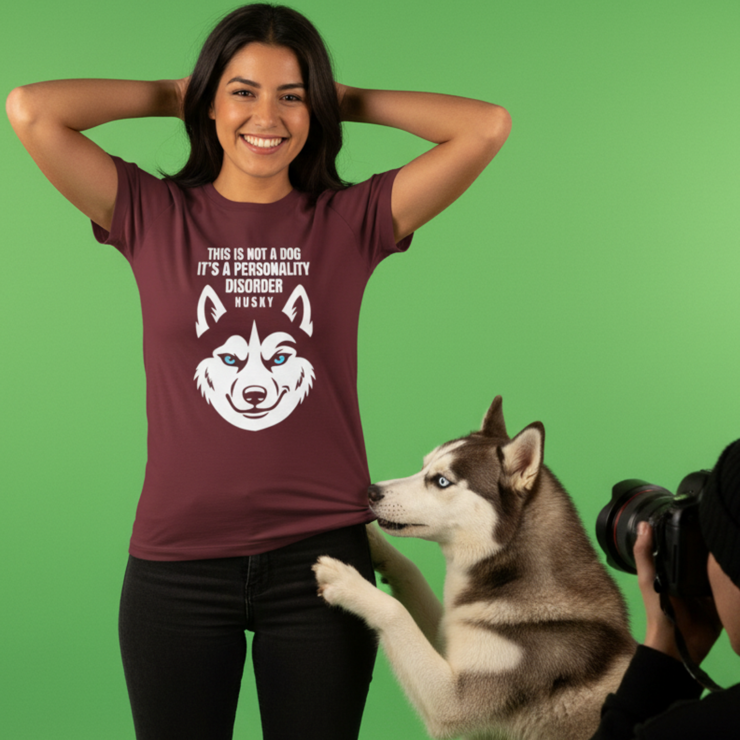 Funny Husky Shirt, This Is Not A Dog It Is A Personality Disorder, Husky Owner Gift, Siberian Husky Lover Tee, Dog Mom Dad Shirt