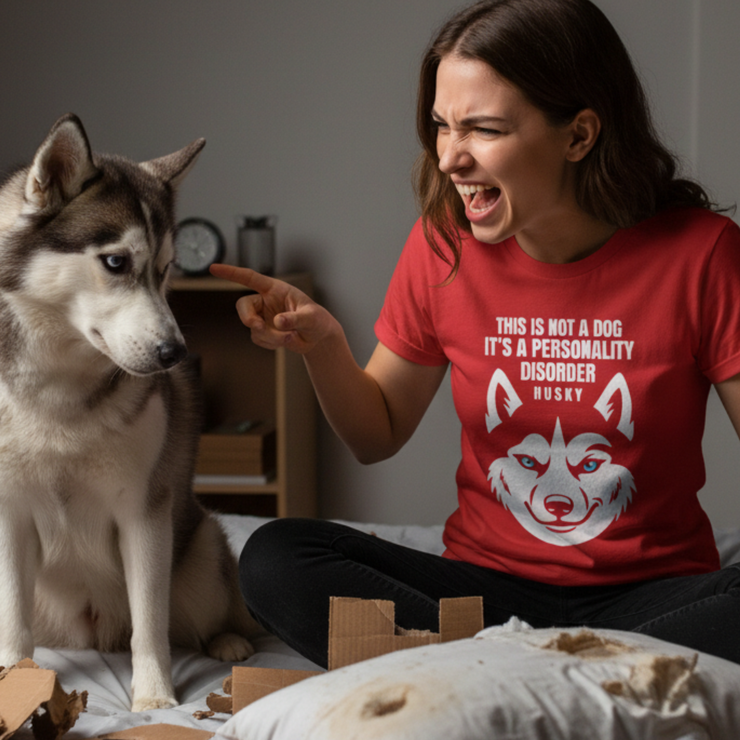 Funny Husky Shirt, This Is Not A Dog It Is A Personality Disorder, Husky Owner Gift, Siberian Husky Lover Tee, Dog Mom Dad Shirt