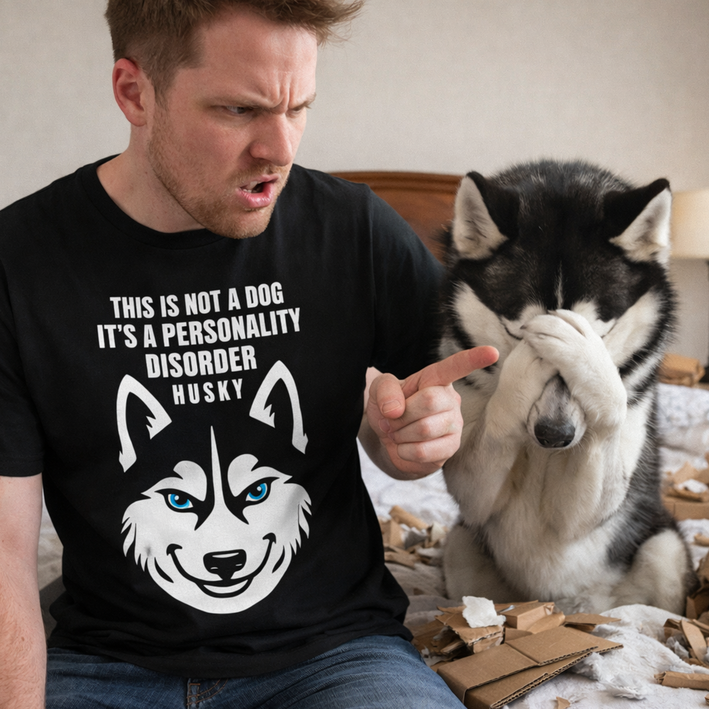 Funny Husky Shirt, This Is Not A Dog It Is A Personality Disorder, Husky Owner Gift, Siberian Husky Lover Tee, Dog Mom Dad Shirt