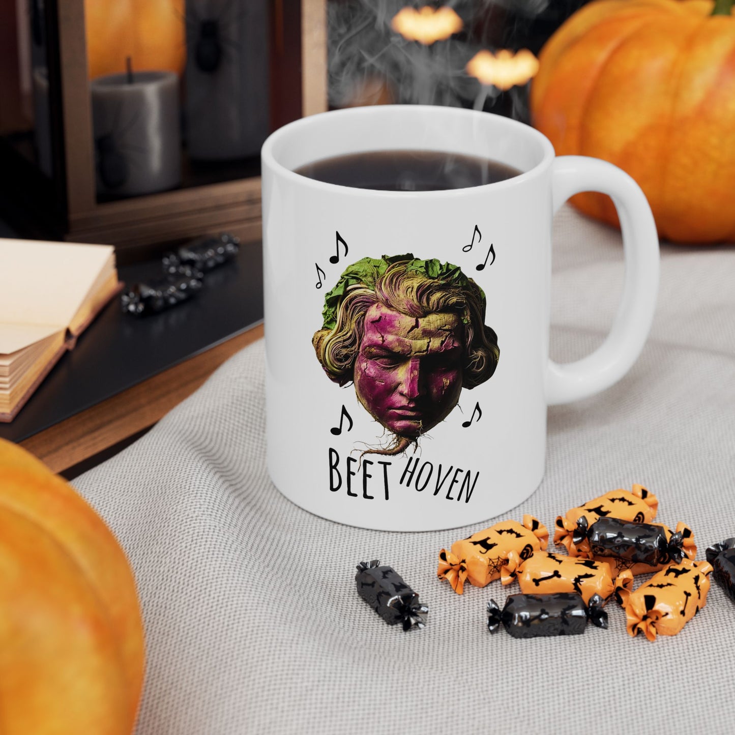 BEETHoven Mug Beetroot Composer Art Music Pun Ceramic Coffee Cup Gift | 11oz, 15oz