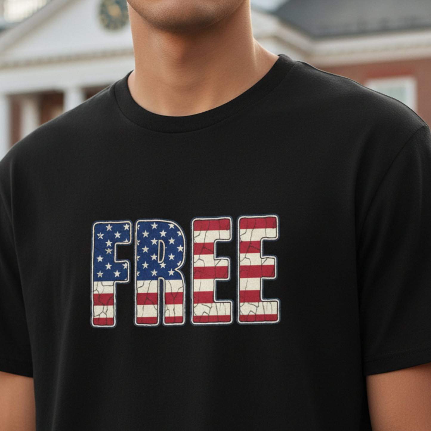 Charlie Kirk Free Shirt Patriotic Freedom Tee American Flag Speech Liberty