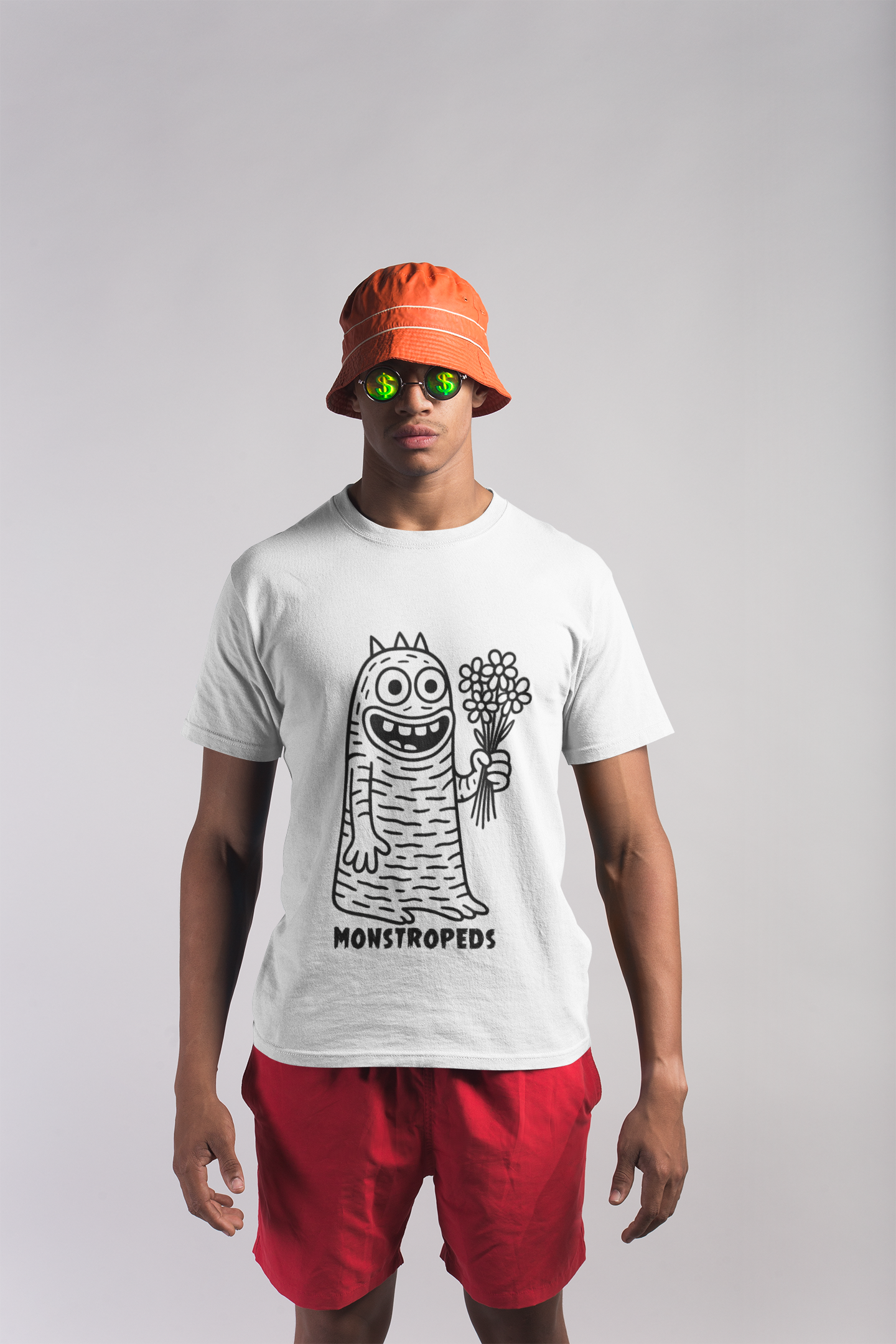 Playful Monster T-Shirt, Unisex Softstyle Tee for Kids and Adults, Funny Graphic Shirt, Gift for Birthdays, Casual Wear