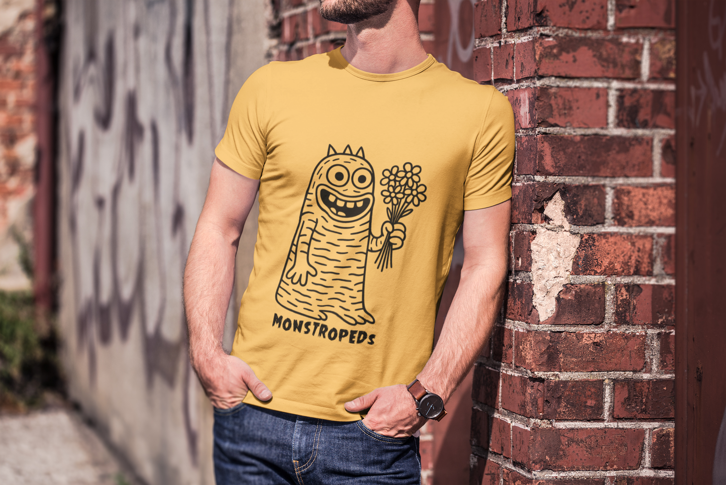 Playful Monster T-Shirt, Unisex Softstyle Tee for Kids and Adults, Funny Graphic Shirt, Gift for Birthdays, Casual Wear
